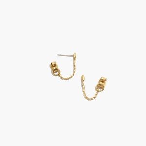 Madewell Bar Chain Hoop Earrings